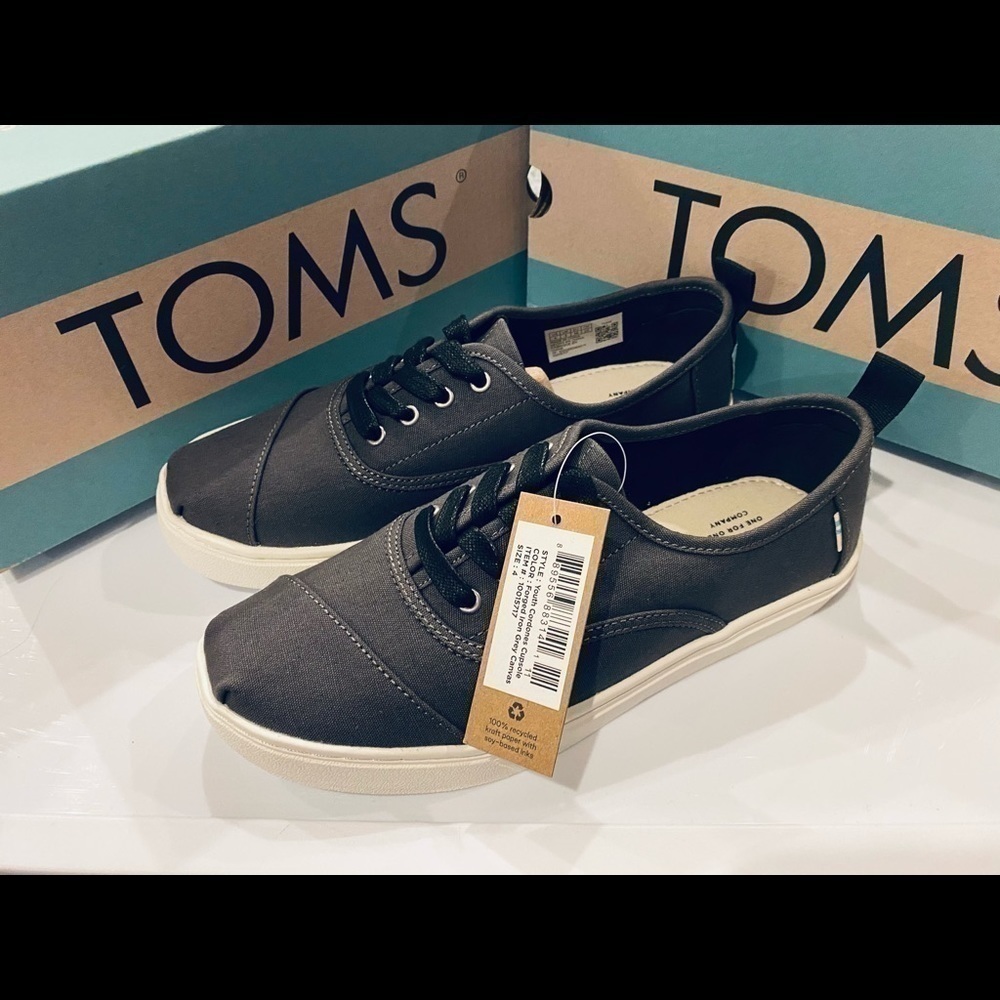 Toms Cordones Cupsole - grey - youth Sz 4